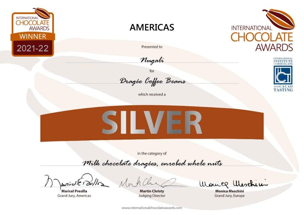 Café com chocolate garante prêmio internacional à Nugali. Divulgação