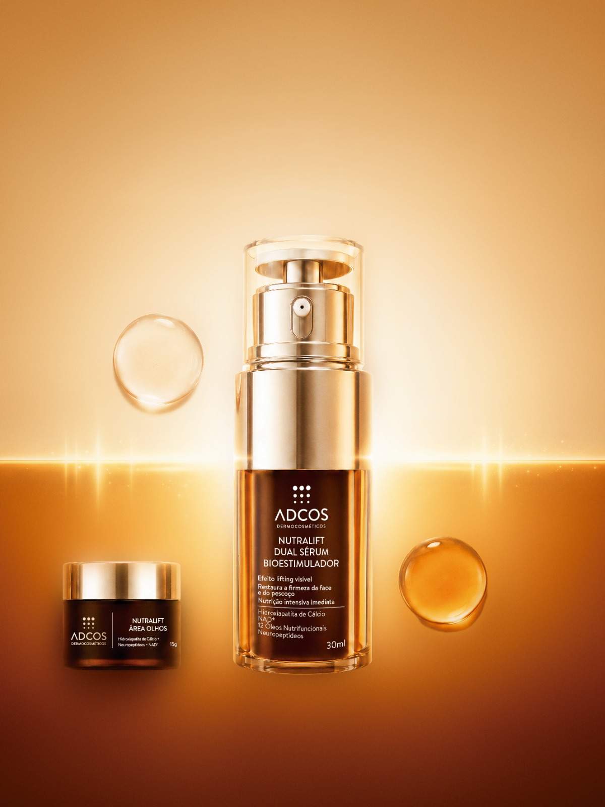 ADCOS lança Nutralift Dual Sérum Bioestimulador e Nutralift Área Olhos